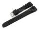 Watch strap 20mm black silicone with holes by Condor (width of buckle 18 mm)