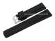 Watch strap 24mm black silicone with structure by Condor (width of buckle 22 mm)