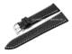 Watch strap 20mm black carbon look light stitching by Condor (width of buckle 16 mm)