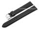 Watch strap XL super long 26mm black genuine leather stitched by Condor (width of buckle 24 mm)