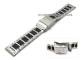 Watch strap 20mm stainless steel silver/black by Condor