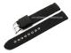 Watch strap 20mm black synthetic/textile stitched by Condor (width of buckle 20 mm)