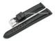 Watch strap 24mm black carbon look stitched (width of buckle 22 mm)