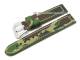 Watch strap 18mm camouflage look textile uppers (width of buckle 18 mm)