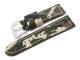 Watch strap 28mm camouflage look textile uppers (width of buckle 24 mm)