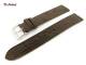 Watch band 18mm dark brown Di-Modell genuine ostrich few quills \