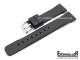 Sportband 24mm black caoutchouc smooth surface