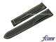 Watch band 22mm black Cordovan leather for Breitling clasp by Fluco (width of buckle 18 mm)