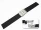 Watch band 18mm silicone deployant clasp (width of buckle 18 mm)