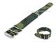 Watch band 20mm camouflage green NATO-style