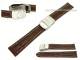 Watch band 20mm dark brown alligator grain light stitching clasp (width of buckle 18 mm)
