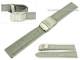 Watch band 18mm gray alligator grain clasp (width of buckle 18 mm)