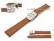 Watch band 20mm light brown alligator grain clasp (width of buckle 18 mm)
