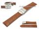 Watch band 26mm light brown alligator grain clasp (width of buckle 24 mm)