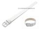 Watch band 12mm white genuine leather one-piece band (width of buckle 12 mm)