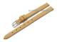 Watch band leather 08mm light brown smooth surface without stitching (width of buckle 08 mm)