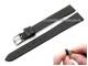 Watch band XL 12mm black for fixed bars (width of buckle 12 mm)