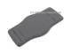 Leather pad 20-24mm grey stitched
