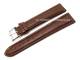 Watch band XL 22mm dark brown alligator stitched (width of buckle 20 mm)