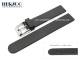 Watch band 16mm black caoutchouc by Herzog (width of buckle 16 mm)