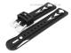Watch band 22mm mulitcolored black-white caoutchouc trend design