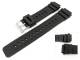 Watch band 18mm black for CASIO etc. PVC