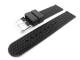 Sports band 18mm black silicone structured surface (width of buckle 18 mm)