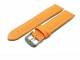 Watch band 22mm orange waterproof white stitching (width of buckle 20 mm)