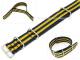 Watch band 18mm dark blue-yellow NATO-style