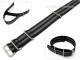 Watch band 18mm black-gray NATO-style