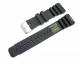 Watch band 24mm black silicone sports band (width of buckle 20 mm)