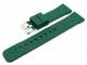 Watch band 20mm dark green silicone smooth surface (width of buckle 18 mm)
