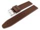 Watch band 22mm brown silicone with stripes (width of buckle 22 mm)