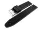 Watch band 22mm black silicone with stripes (width of buckle 22 mm)