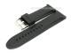 Watch band 26mm black silicone smooth surface (width of buckle 24 mm)