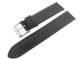 TOP: Watch band 24mm black carbon look with light seam