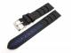Watch band 20mm black/blue EULIT \
