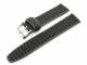 Watch band casual style 20mm black/gray synthetic waterproof