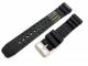 Watch band 22mm black caoutchouc diver band by Eulit