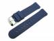 Sports band 18mm dark blue silicone smooth surface