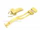 Flip clasp (CrKFS-43) 18mm stainless steel golden polished screwed with push button release