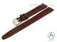 Watch strap 12mm dark brown patent leather smooth by KUKI (width of buckle 10 mm)