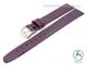 Watch strap 12mm violet patent leather smooth by KUKI (width of buckle 10 mm)