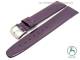 Watch strap 18mm violet patent leather smooth by KUKI (width of buckle 16 mm)