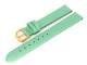 Watch band 12mm mint green smooth surface without stitching