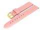 Watch band 16mm light pink smooth surface without stitching