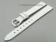 Watch band 12mm white smooth surface without stitching