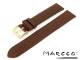 Watch band 16mm brown grained surface without stitching by Marcco