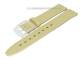 Watch band for Swatch 17mm beige-metallic synthetic/leather smooth surface