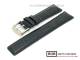 Watch band 21mm dark blue alligator grain stitched by BOB